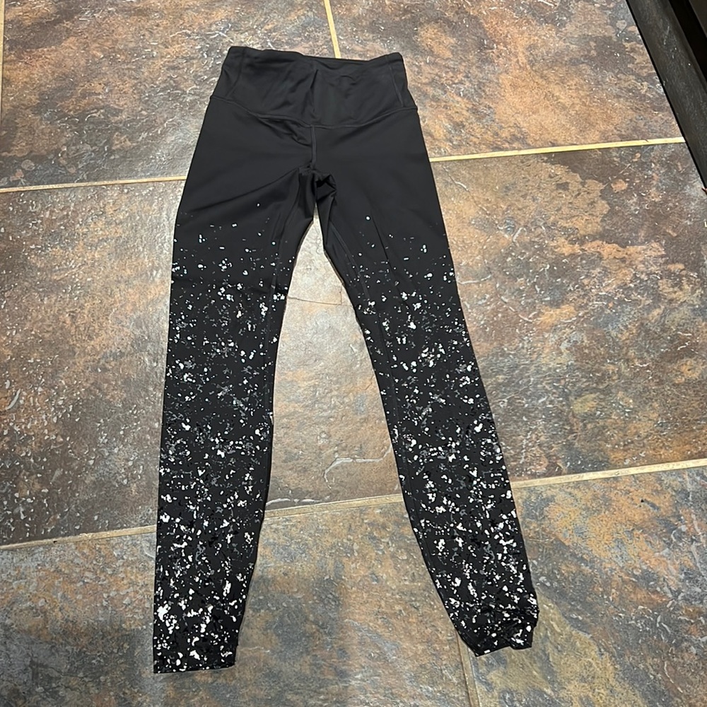 Lululemon full length sparkle tights. Like new